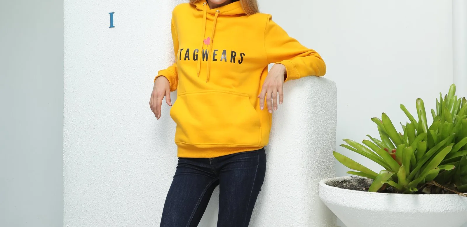 Custom corporate embroidered hoodie with company logo