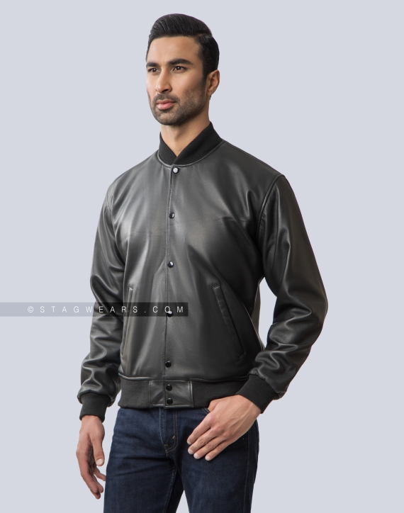 Black Sheep Leather Varsity Jacket