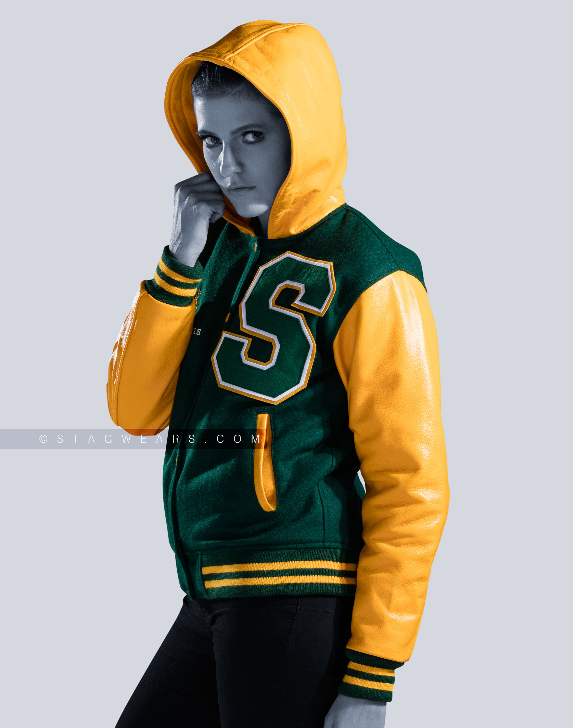 Custom Hooded Letterman Jacket | Letterman Jackets for Women