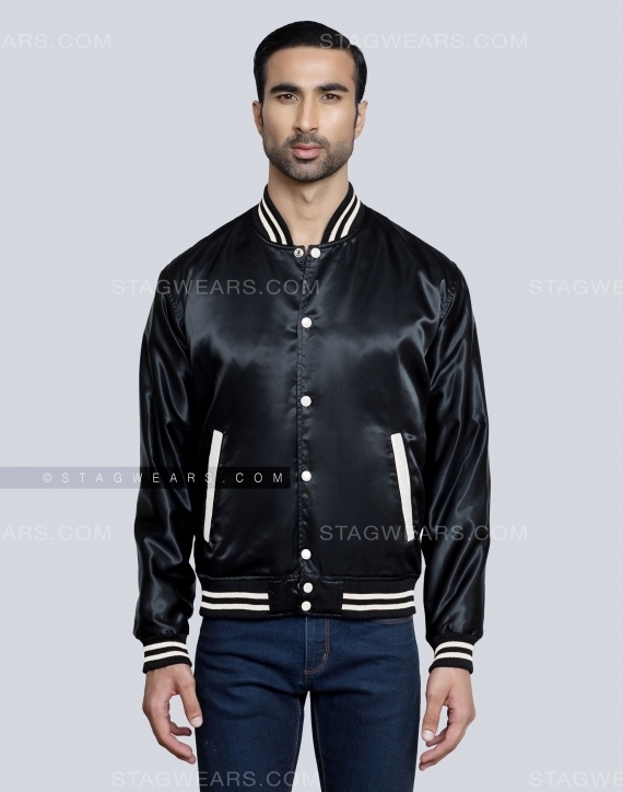 Premium Black Satin Jacket