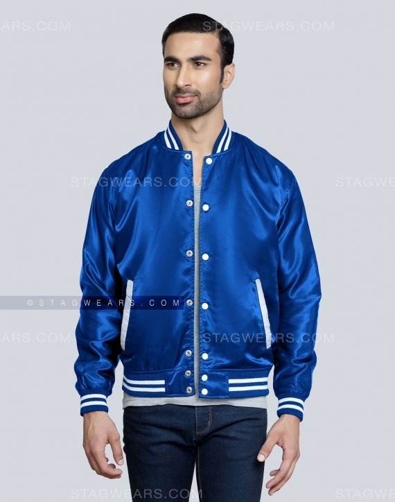 royal blue bomber jacket